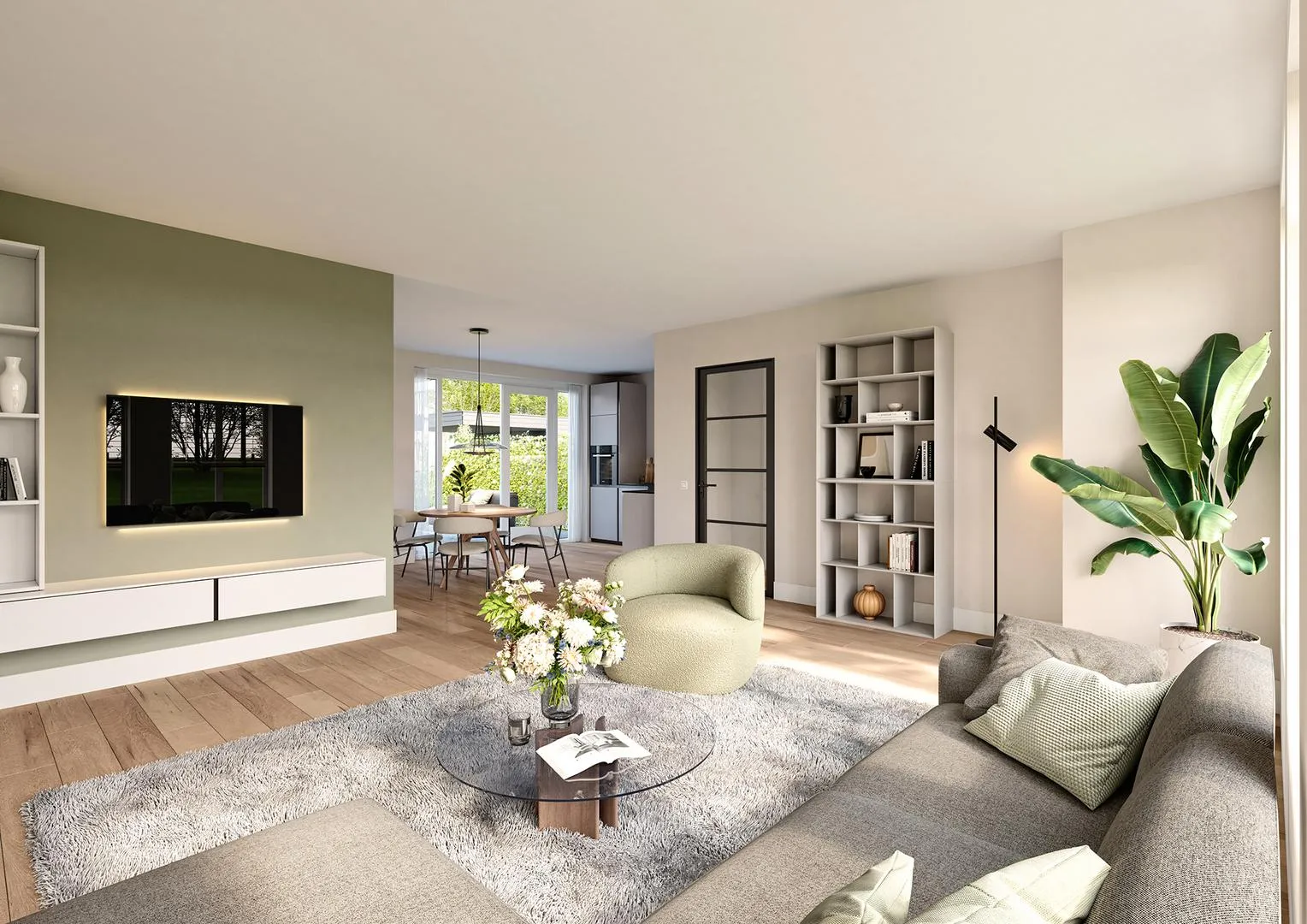 Impressie interieur tussenwoning