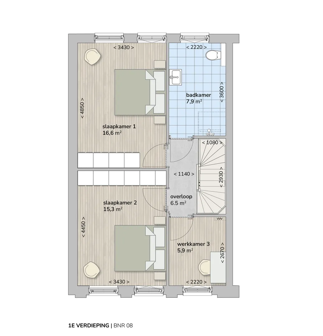 3 bnr-08 – 1e verdieping
