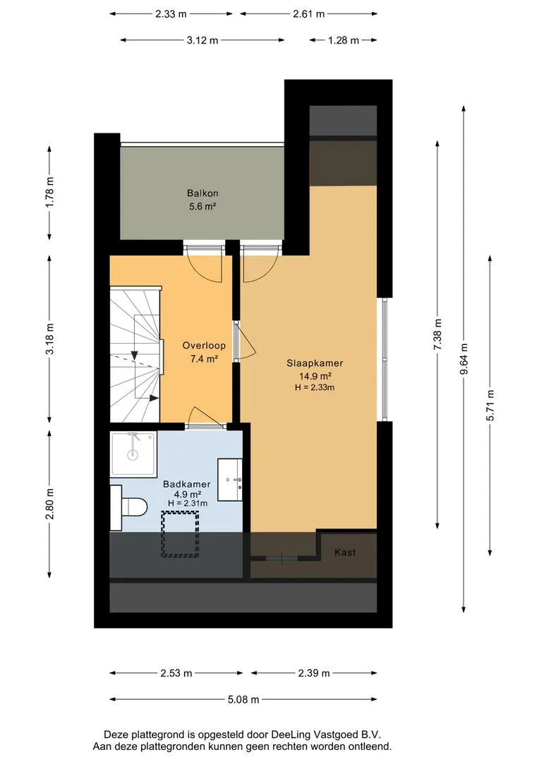Eerste verdieping – 2D